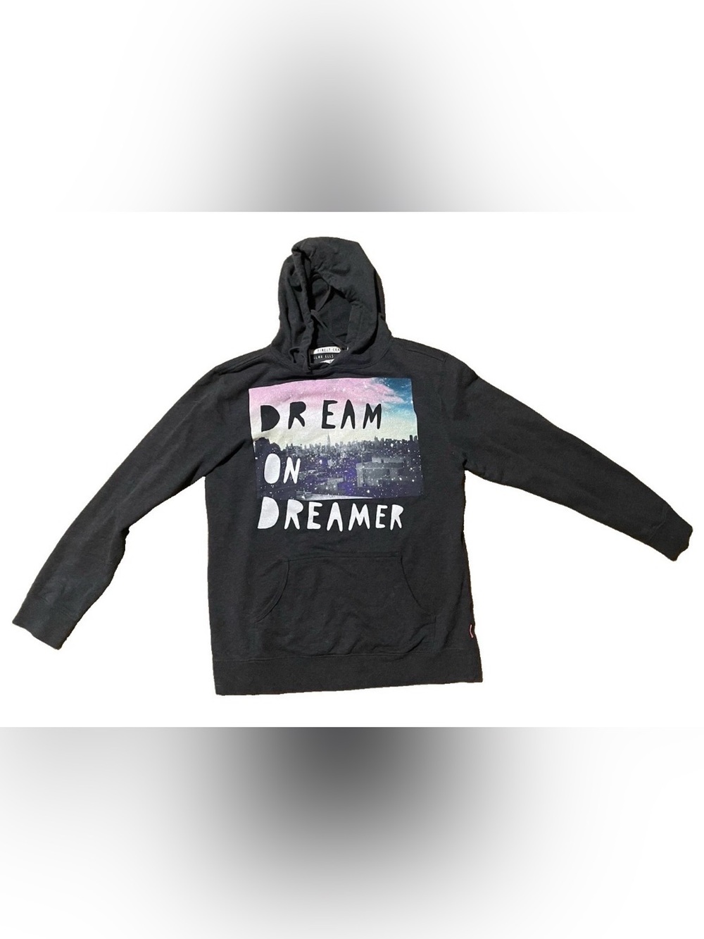 Glamour Kills Dark Grey 'Dream On Dreamer' Graphic Cityscape Hoodie